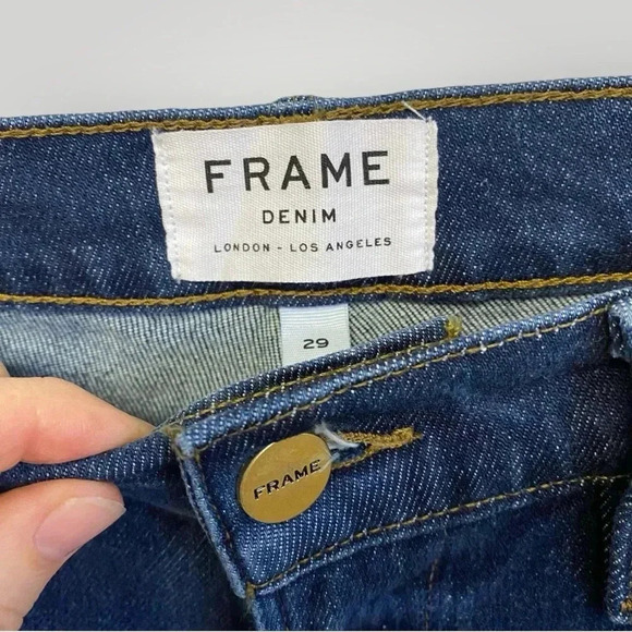 Frame Denim Le High Straight V-Cut Hem Jeans Size 29 - Picture 3 of 9